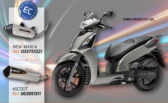 Nuevos 4SCOOT y NEW MAXI 4 para Kymco People GTI 125